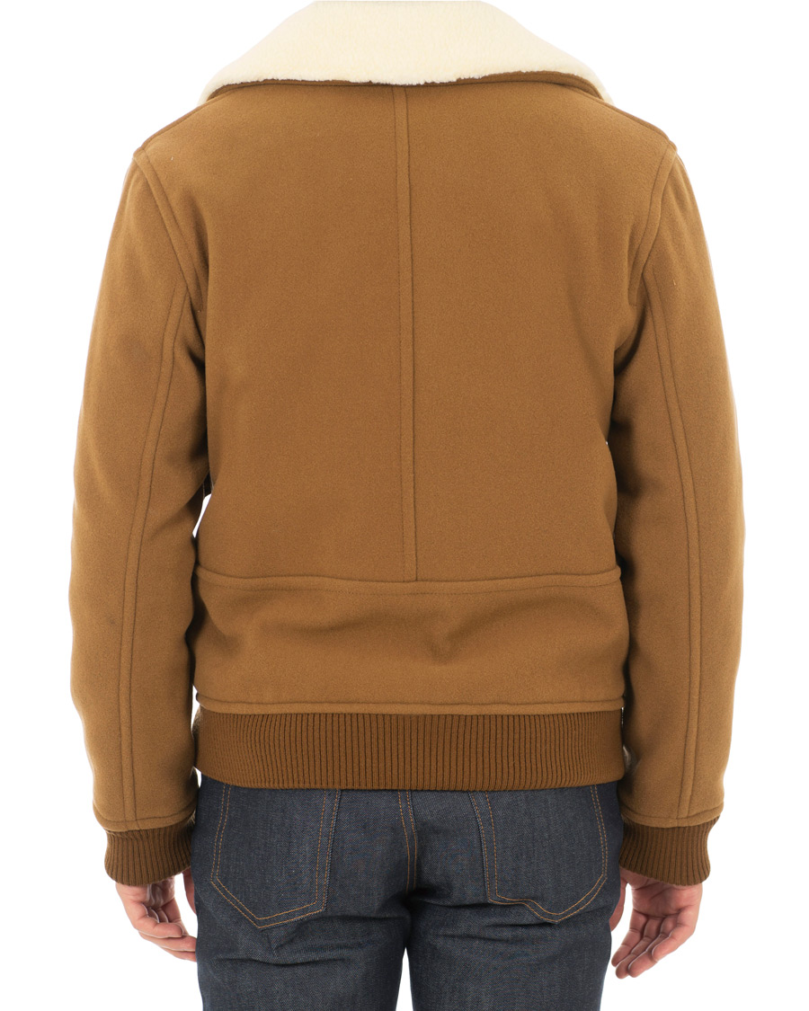 Hombres | Abrigos y chaquetas | A.P.C. | Blouson Bronze Shearling Jacket Marron Glace