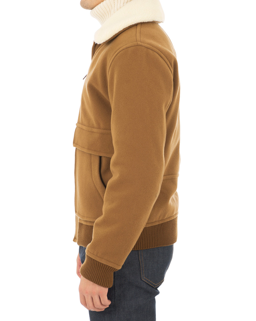 Hombres | Abrigos y chaquetas | A.P.C. | Blouson Bronze Shearling Jacket Marron Glace