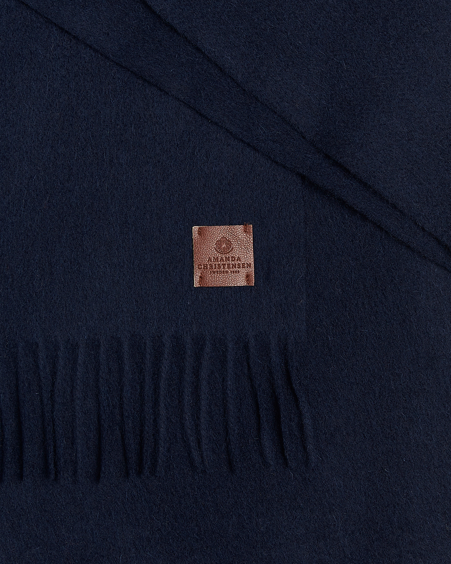 Hombres | Bufandas | Amanda Christensen | Wool Scarf Navy