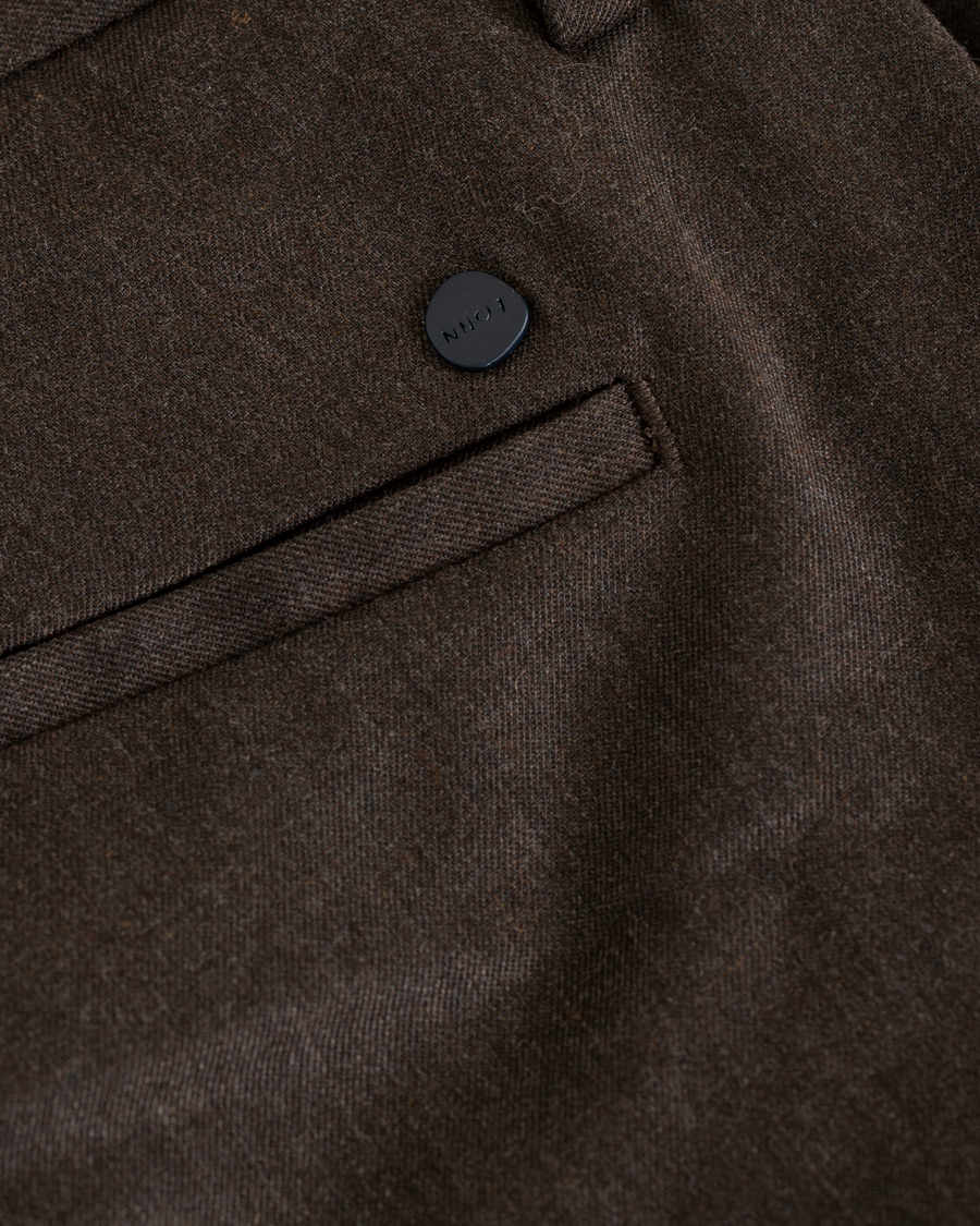 Hombres | Pantalones | NN07 | New Theo 1249 Wool Trousers Brown