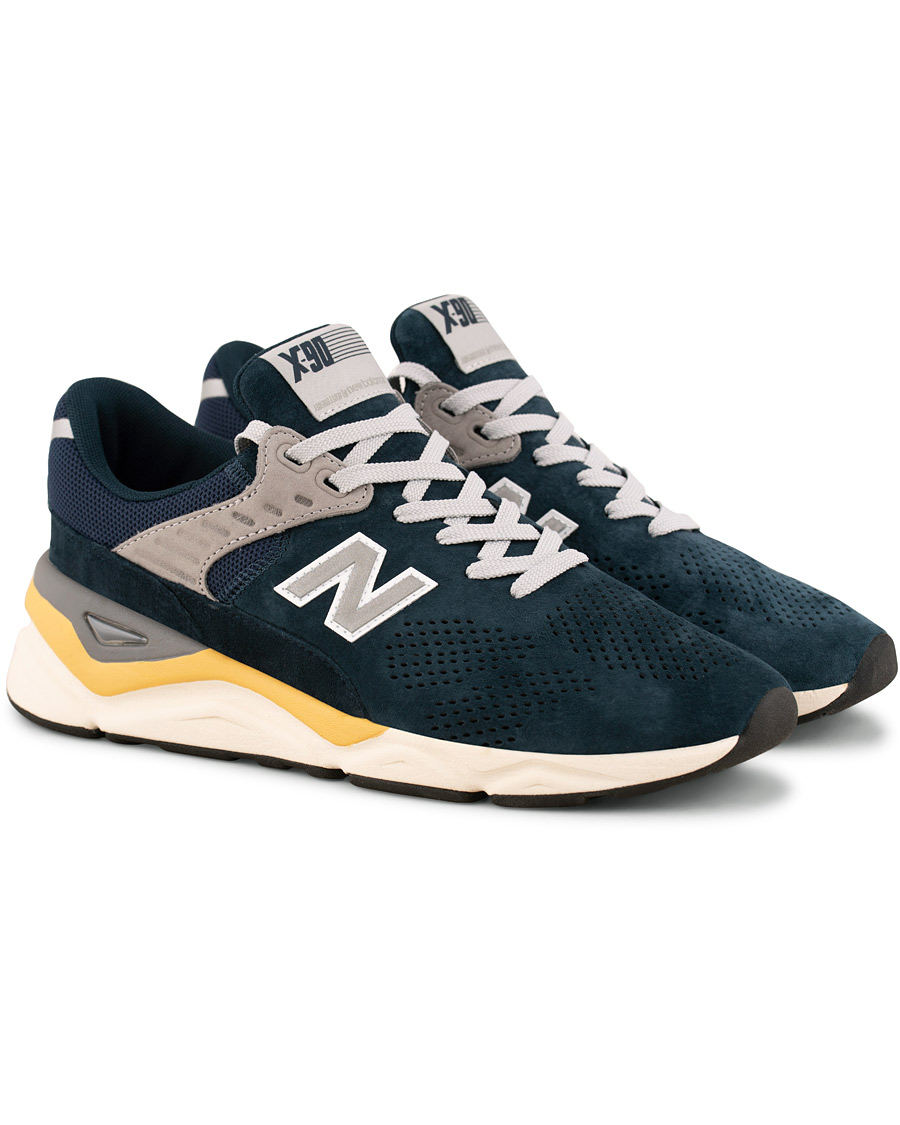Hombres | New Balance X90 Running Sneaker Navy Suede | New Balance | X90 Running Sneaker Navy Suede