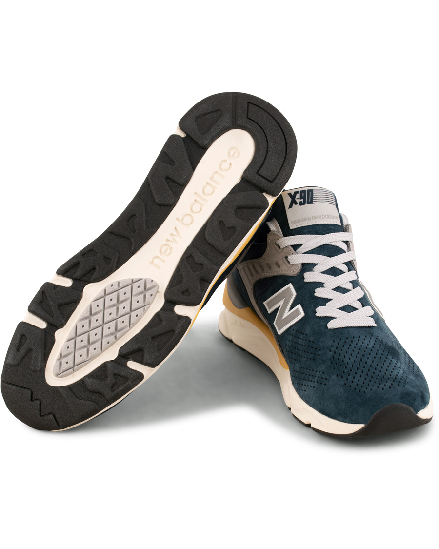 Hombres | New Balance X90 Running Sneaker Navy Suede | New Balance | X90 Running Sneaker Navy Suede