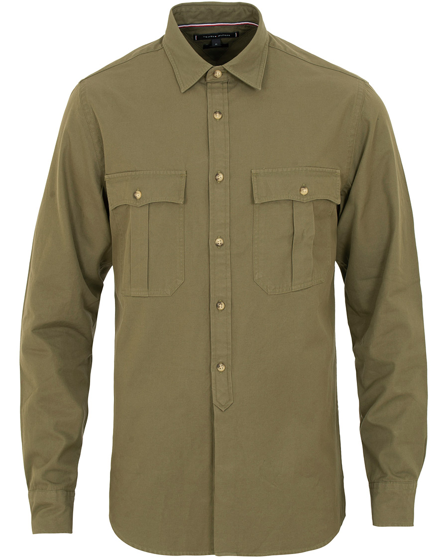 Hombres | Camisas | Tommy Hilfiger | Military Twill Shirt Dusty Olive