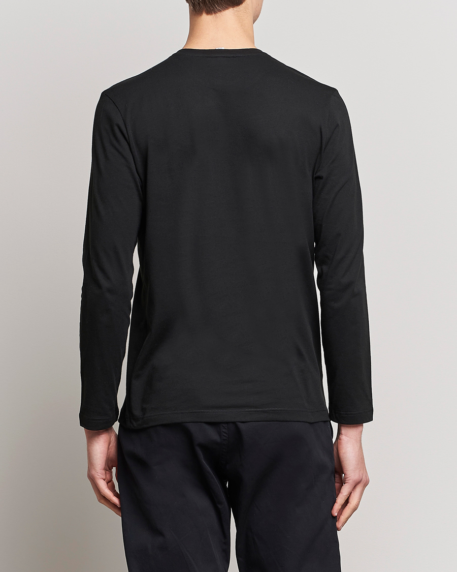 Hombres | Camisetas | Lacoste | Long Sleeve Crew Neck T-Shirt Black