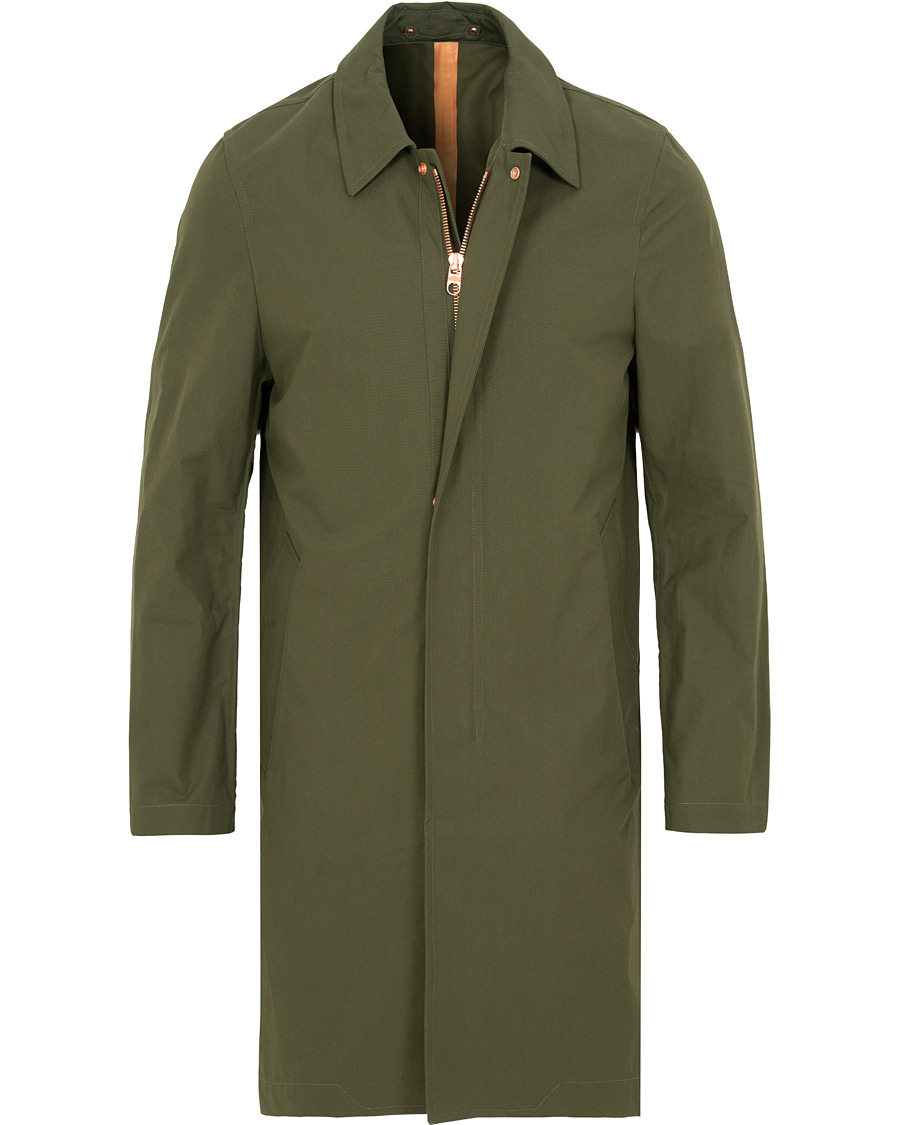 Hombres | Abrigos y chaquetas | Private White V.C. | Unlined Cotton Ventile Mac Coat 3.0 Olive