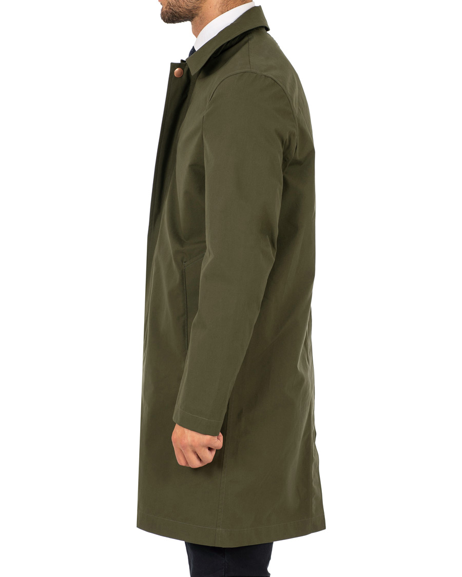 Hombres | Abrigos y chaquetas | Private White V.C. | Unlined Cotton Ventile Mac Coat 3.0 Olive