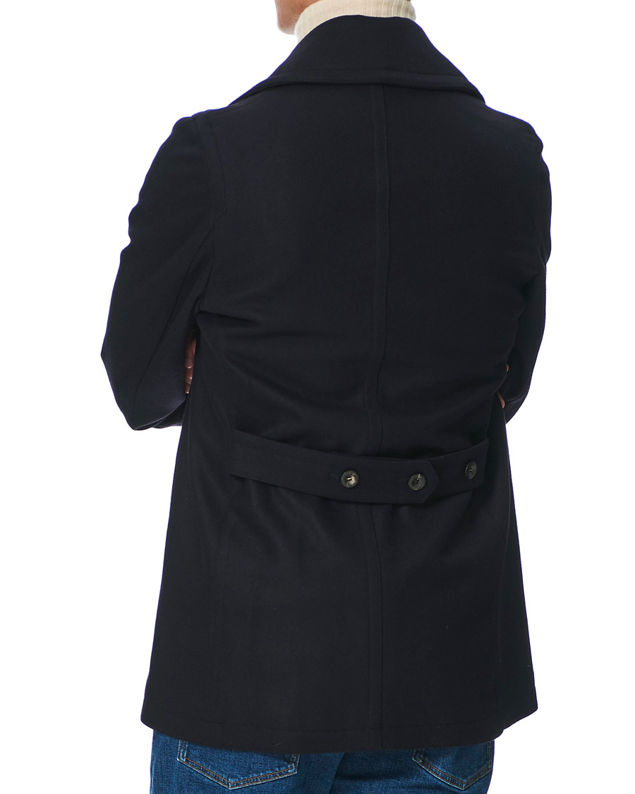 Hombres | Abrigos y chaquetas | Private White V.C. | Wool Melton Peacoat Midnight