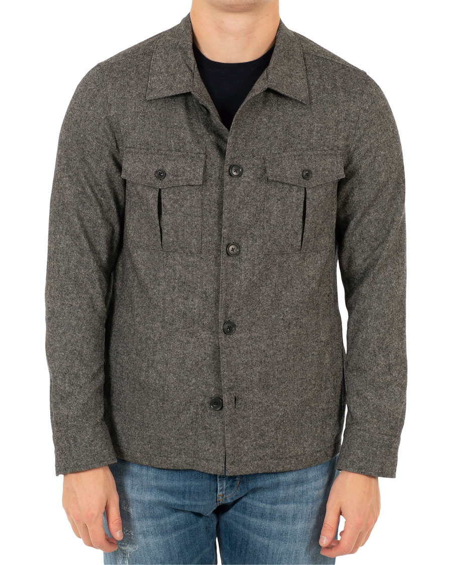 Hombres | Abrigos y chaquetas | Oscar Jacobson | Helge Shirt Jacket Salt & Pepper