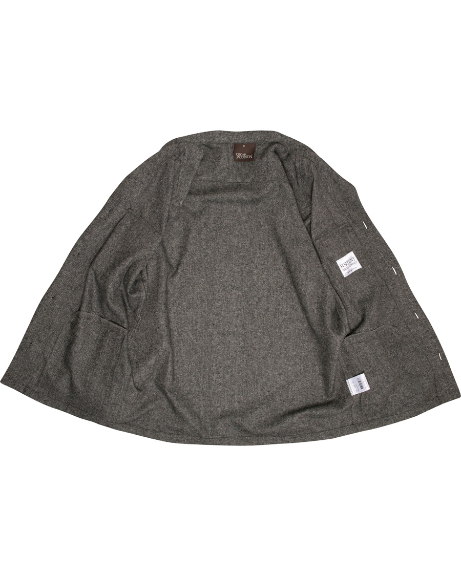 Hombres | Abrigos y chaquetas | Oscar Jacobson | Helge Shirt Jacket Salt & Pepper
