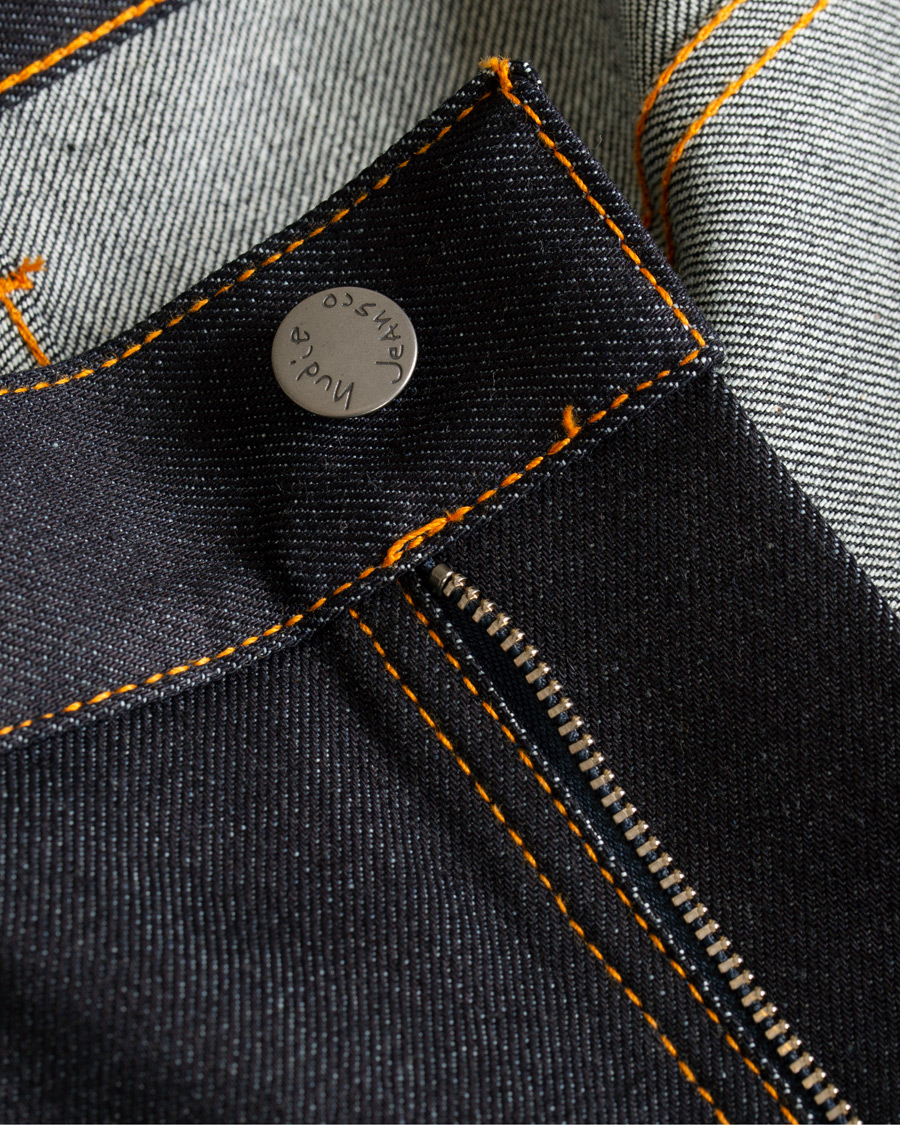 Hombres | Vaqueros | Nudie Jeans | Lean Dean Organic Jeans Dry Japanese Selvedge