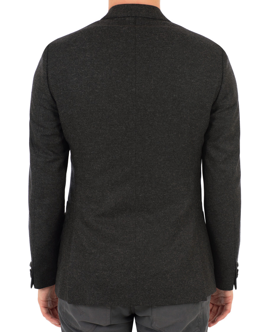 Hombres | Blazers | Tiger of Sweden | Jamot Flannel Patch Pocket Blazer Dark Grey