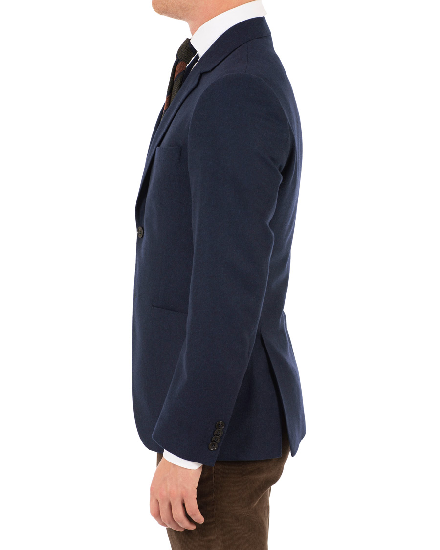 Hombres | Blazers | Tiger of Sweden | Jamot Flannel Patch Pocket Blazer Navy