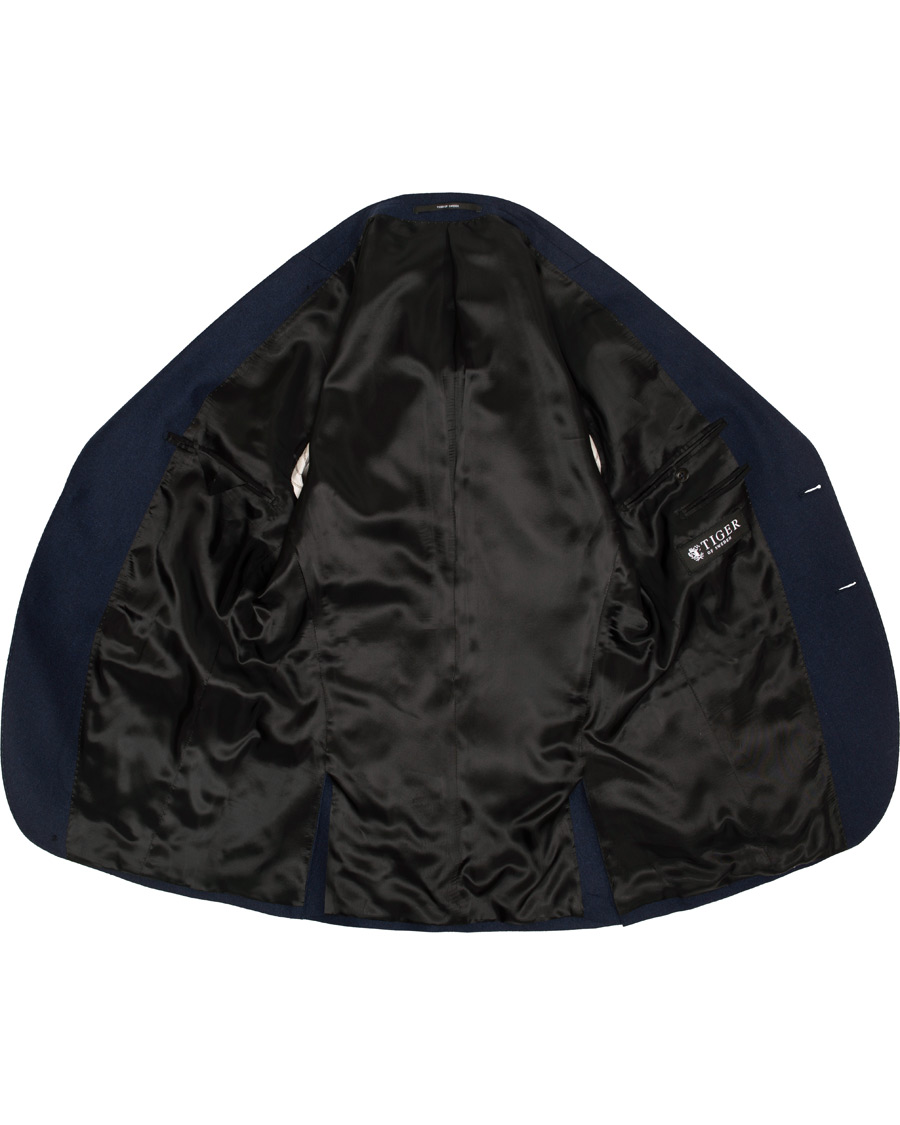 Hombres | Blazers | Tiger of Sweden | Jamot Flannel Patch Pocket Blazer Navy