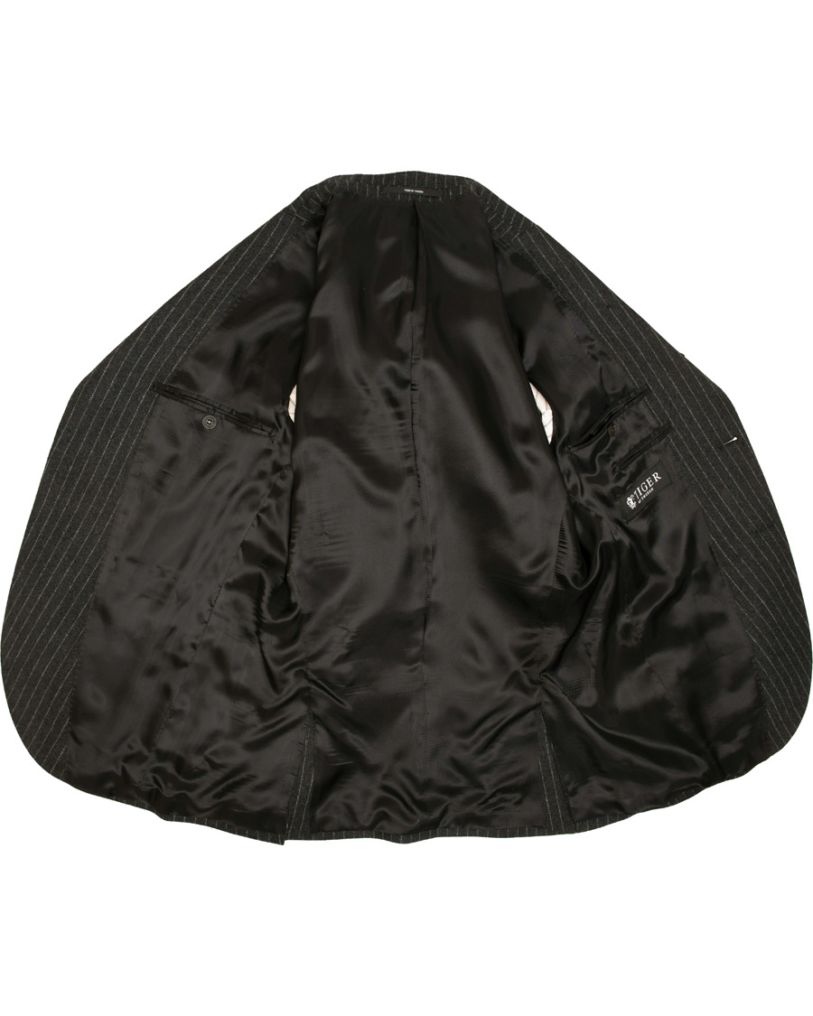 Hombres | Blazers | Tiger of Sweden | Jamot Pinstripe Patch Pocket Blazer Dark Grey