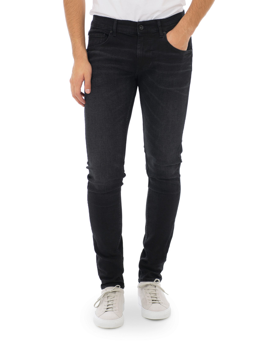 Hombres | Vaqueros | Tiger of Sweden Jeans | Slim Gray Stretch Jeans Washed Black