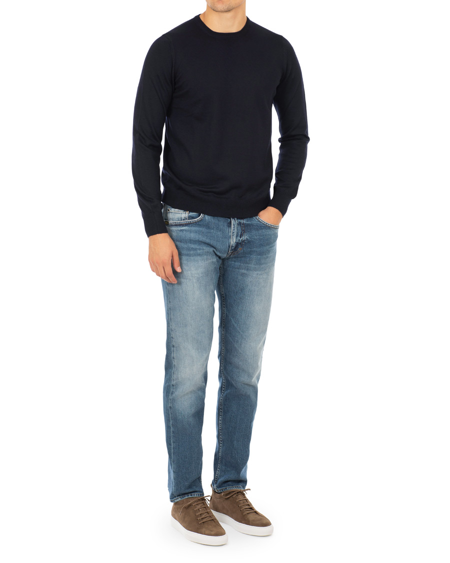 Hombres | Vaqueros | Tiger of Sweden Jeans | Straight Lone Stretch Jeans Mid Blue