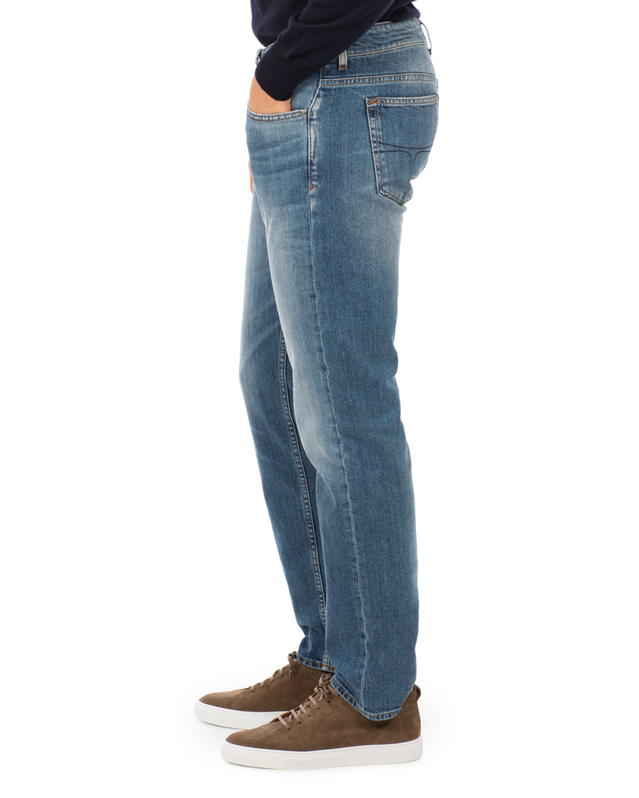 Hombres | Vaqueros | Tiger of Sweden Jeans | Straight Lone Stretch Jeans Mid Blue