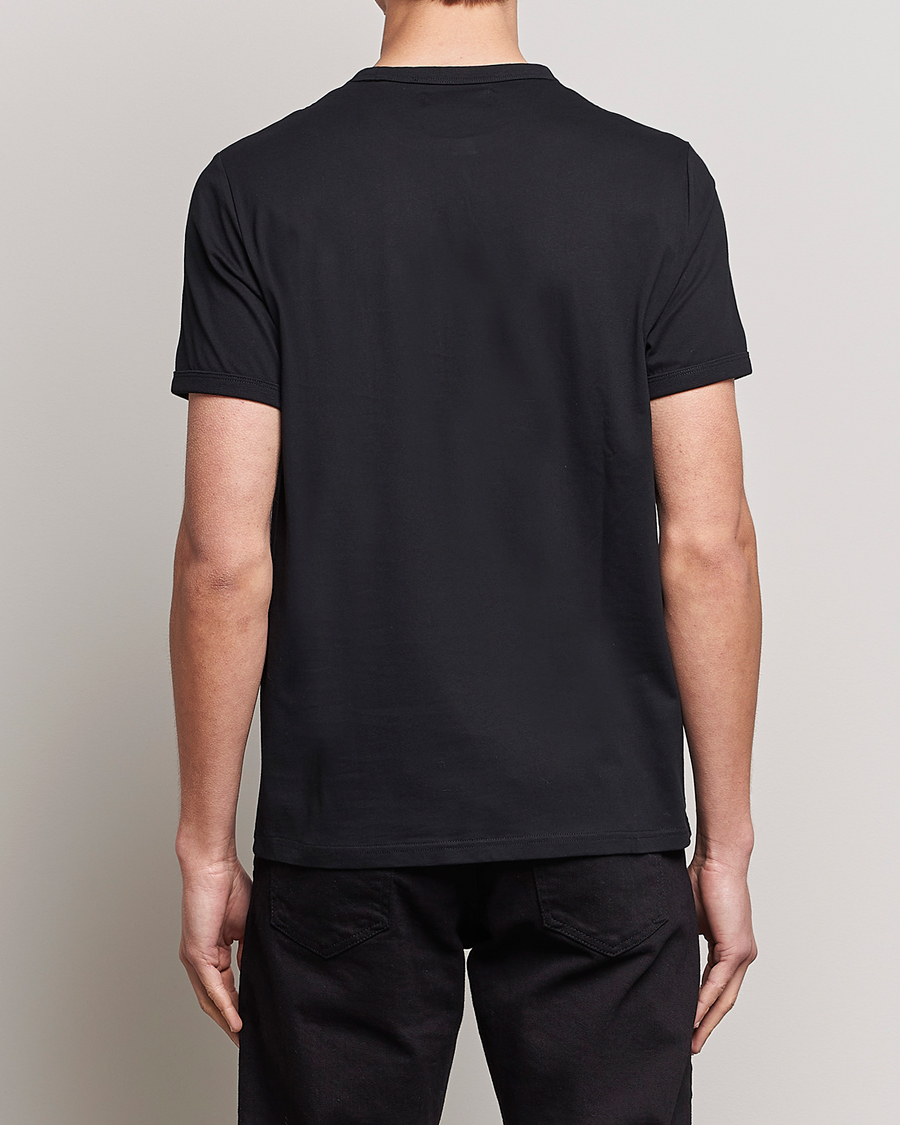 Hombres | Camisetas | Fred Perry | Ringer Crew Neck Tee Black
