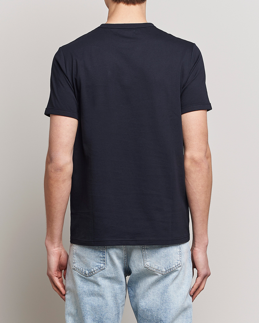 Hombres | Camisetas | Fred Perry | Ringer Crew Neck Tee Navy
