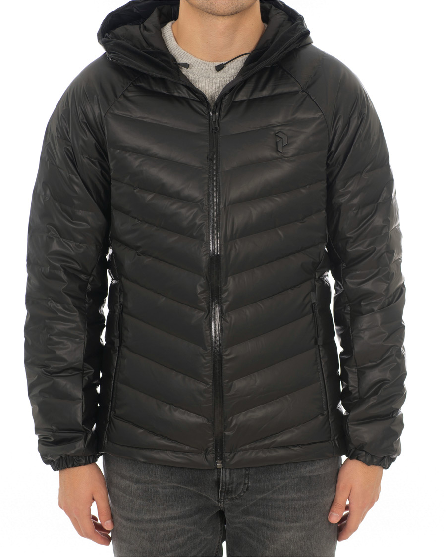 Hombres | Abrigos y chaquetas | Peak Performance | Frost Dry Down Hooded Jacket Black