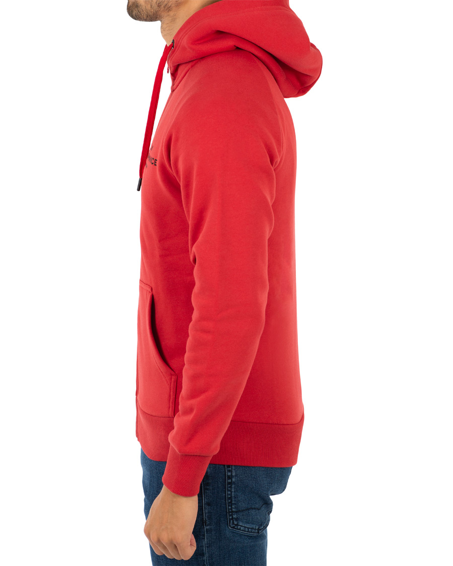 Hombres | Jerséis y prendas de punto | Peak Performance | Logo Zip Hoodie Red