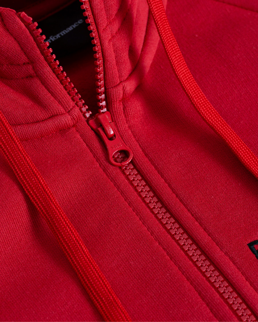 Hombres | Jerséis y prendas de punto | Peak Performance | Logo Zip Hoodie Red
