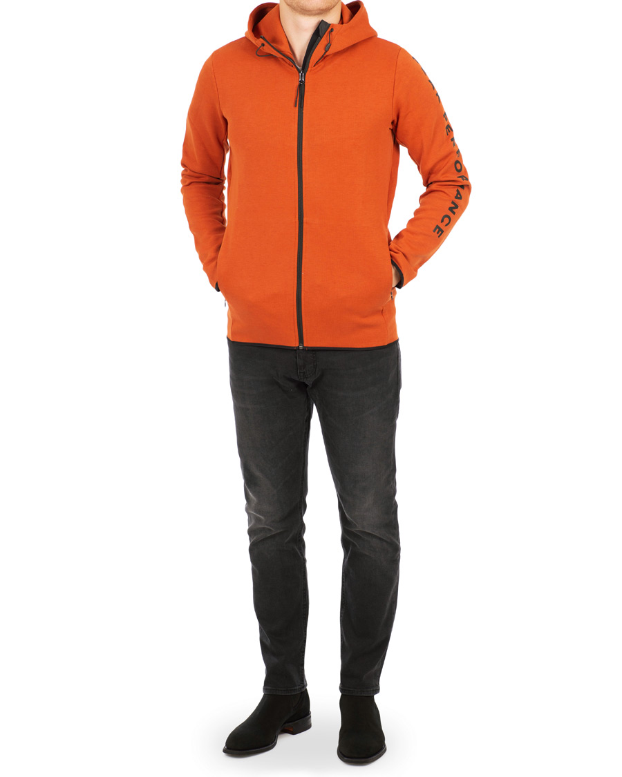 Hombres | Jerséis y prendas de punto | Peak Performance | Tech Full Zip Hoodie Desert Clay