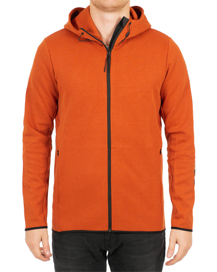 Hombres | Jerséis y prendas de punto | Peak Performance | Tech Full Zip Hoodie Desert Clay