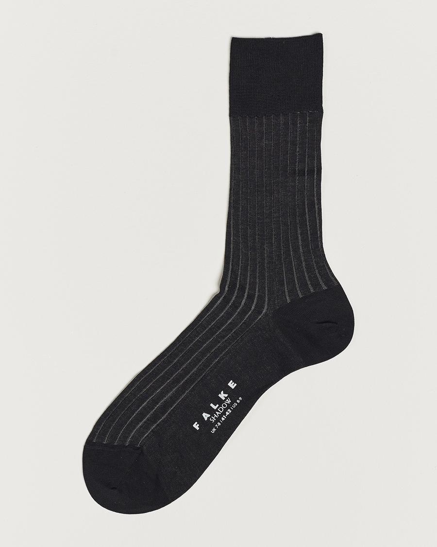 Hombres | Ropa interior y calcetines | Falke | Shadow Stripe Sock Grey/White