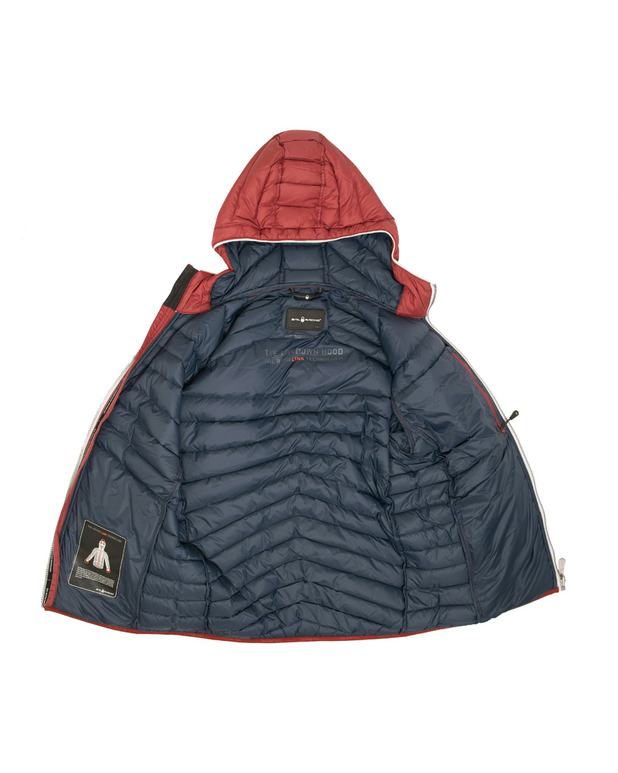 Hombres | Abrigos y chaquetas | Sail Racing | Link Down Hooded Jacket Burgundy Red