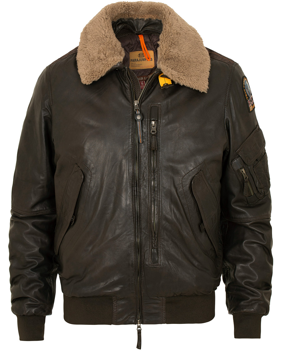 Hombres | Abrigos y chaquetas | Parajumpers | Josh Leather Jacket Dark Brown