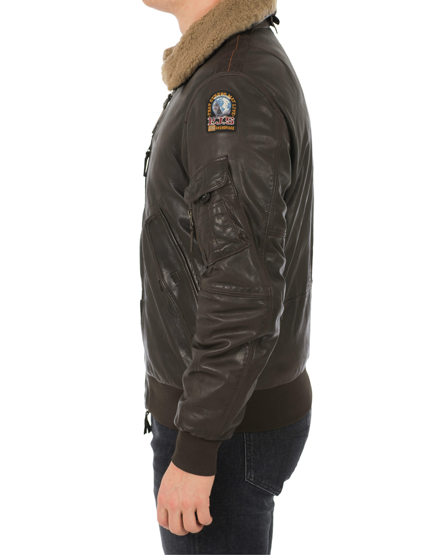 Hombres | Abrigos y chaquetas | Parajumpers | Josh Leather Jacket Dark Brown