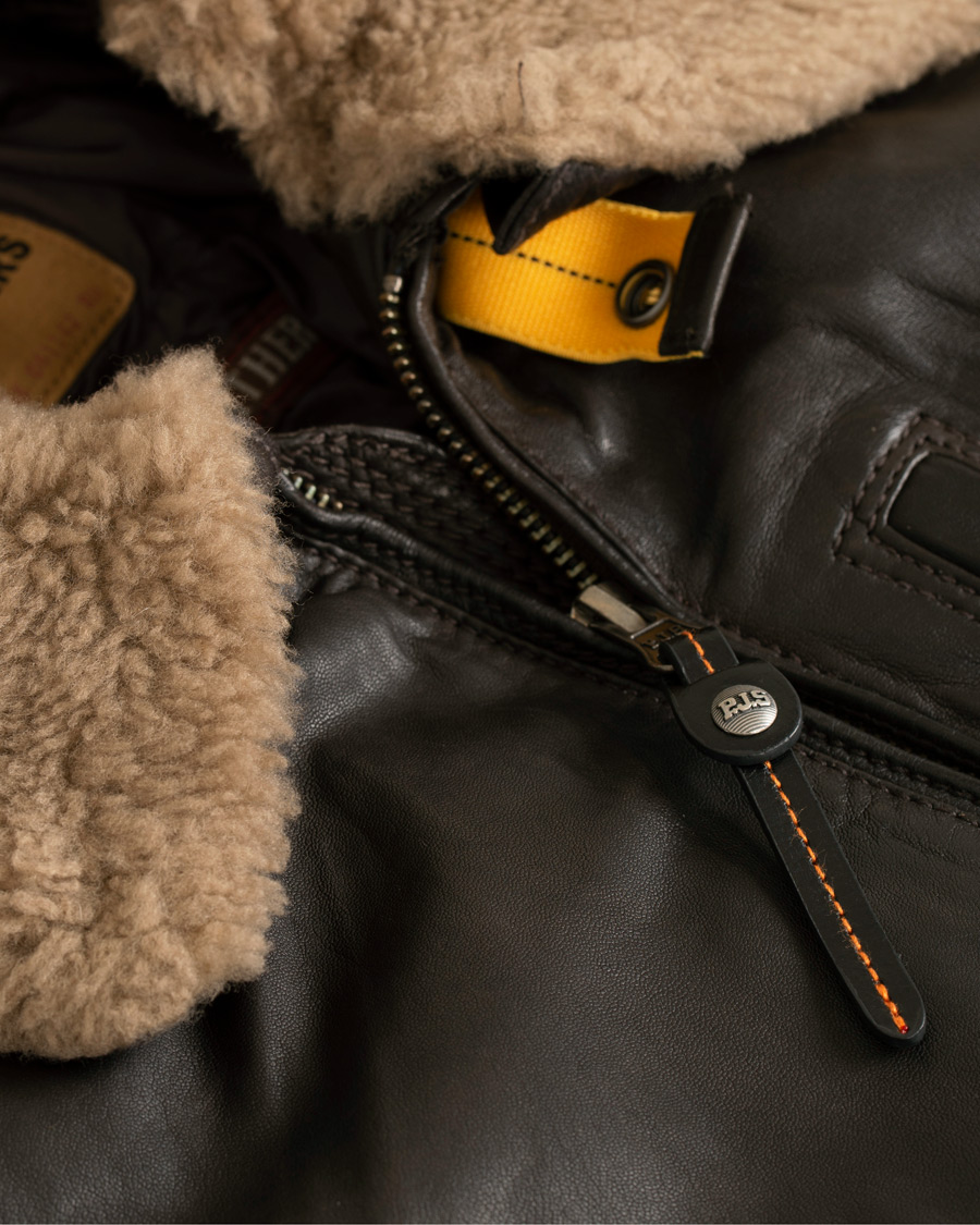 Hombres | Abrigos y chaquetas | Parajumpers | Josh Leather Jacket Dark Brown