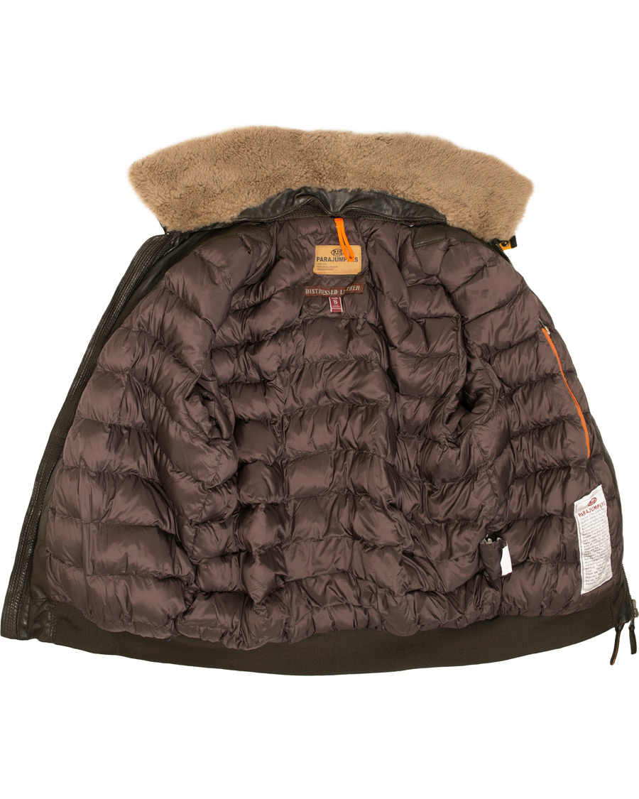 Hombres | Abrigos y chaquetas | Parajumpers | Josh Leather Jacket Dark Brown