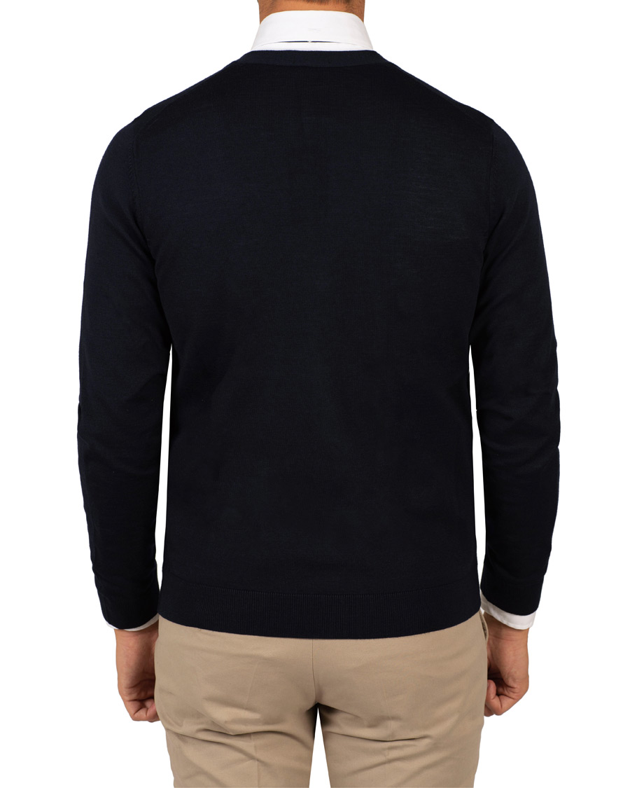 Hombres | Jerséis y prendas de punto | BOSS BLACK | BOSS Mardon Extra Fine Merino Cardigan Dark Navy
