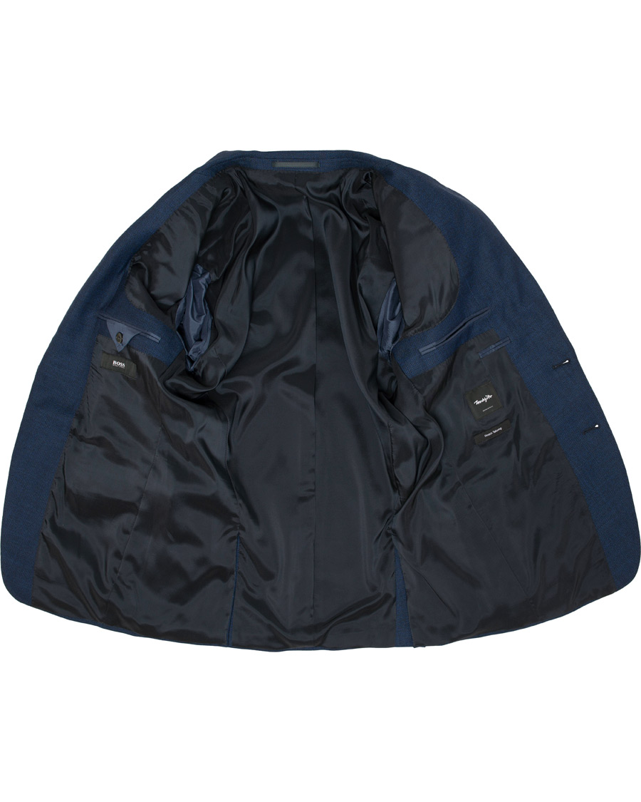 Hombres | Trajes | BOSS BLACK | BOSS Helward/Gelvin Peak Lapel Wool Suit Navy