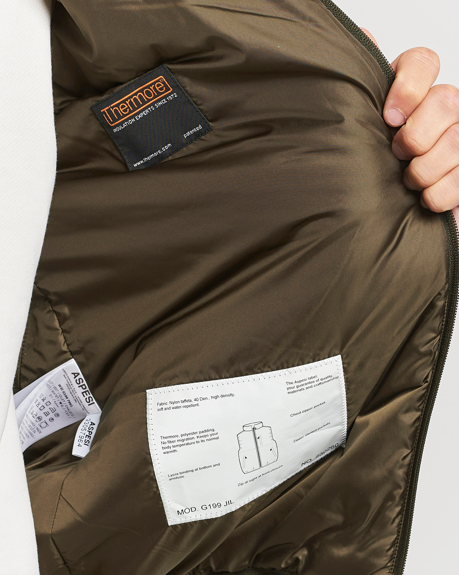 Hombres | Abrigos y chaquetas | Aspesi | Jil Padded Vest Dark Military