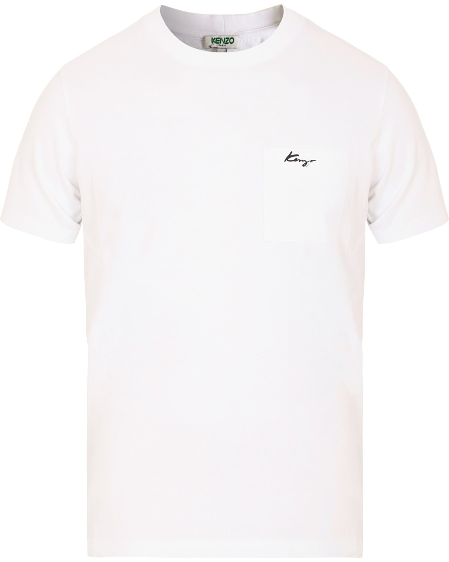 Hombres | Camisetas | KENZO | Small Logo Signature Pocket T-shirt White