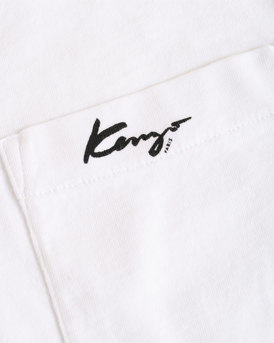 Hombres | Camisetas | KENZO | Small Logo Signature Pocket T-shirt White