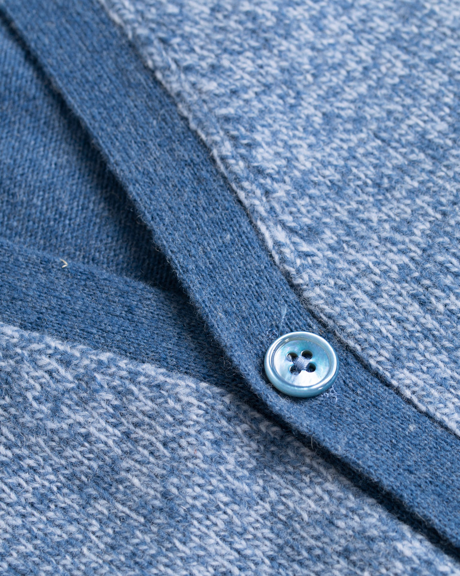 Hombres | Jerséis y prendas de punto | Stenströms | Lambswool Vest Blue