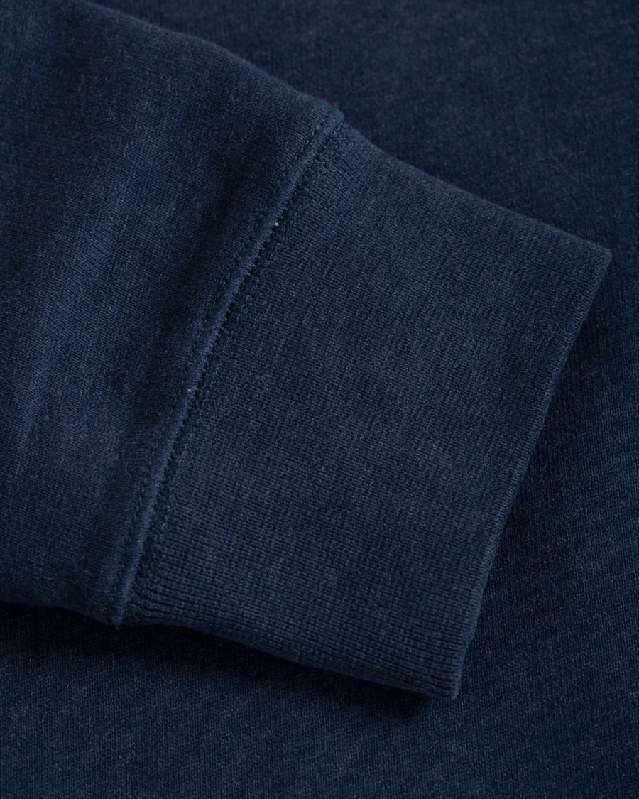 Hombres | Jerséis y prendas de punto | Sunspel | Loopback Sweatshirt Navy Melange