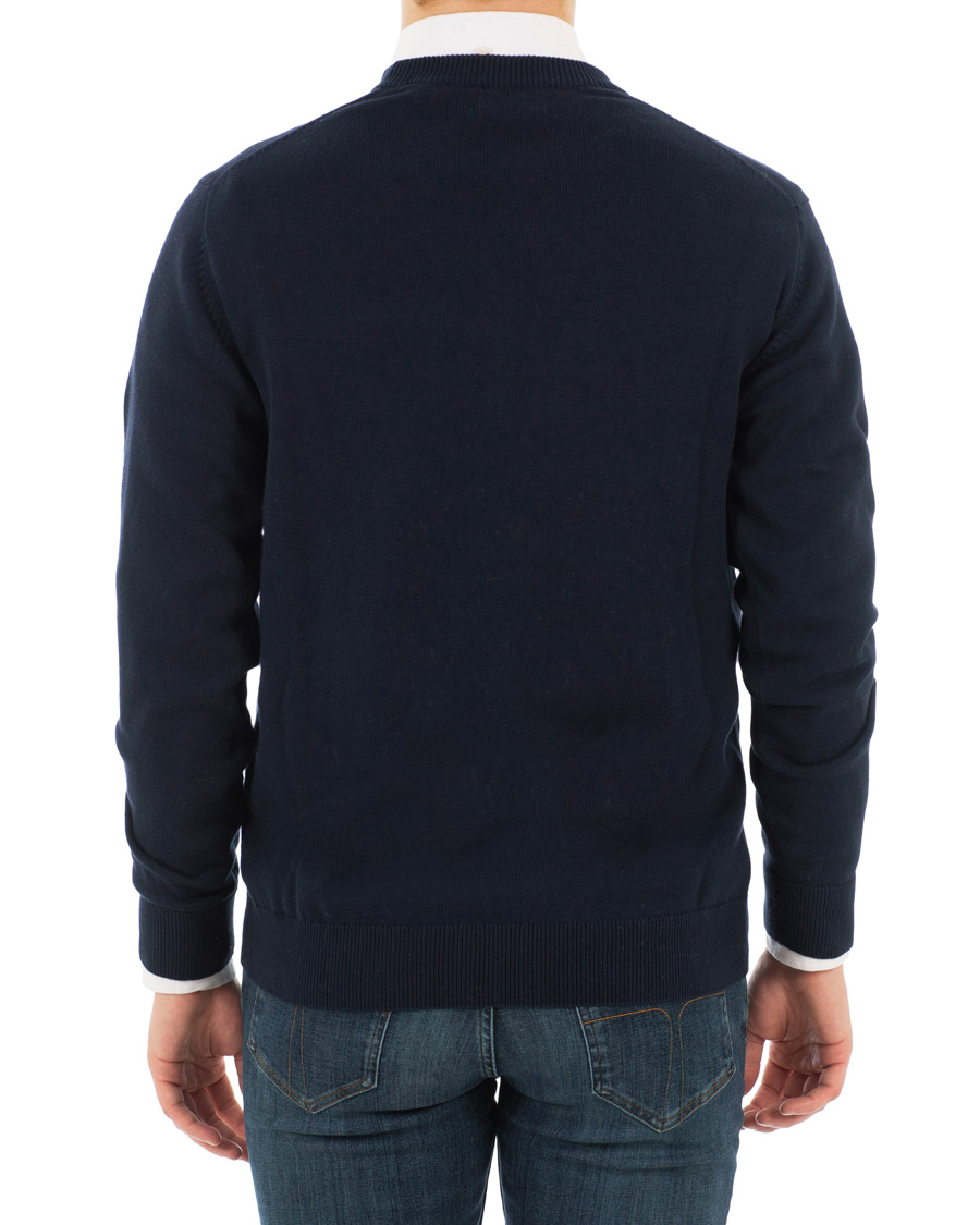 Hombres | Jerséis y prendas de punto | GANT | Logo Crew Neck Marine