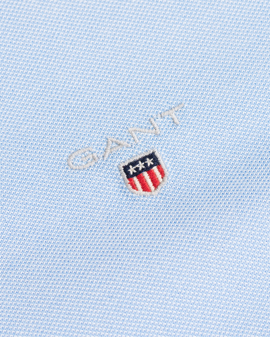 Hombres | Camisas | GANT | Slim Fit Tech Prep Pique Shirt Capri Blue