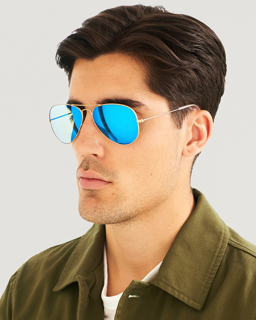 Hombres | Gafas de sol de aviador | Ray-Ban | 0RB3025 Sunglasses Mirror Blue