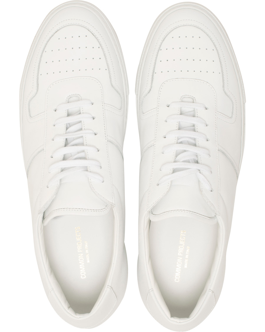 Hombres | Common Projects B Ball Sneakers White Calf | Common Projects | B Ball Sneakers White Calf