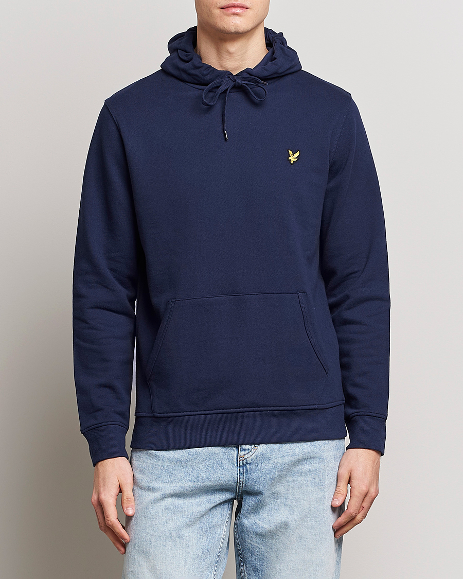 Hombres |  | Lyle & Scott | Organic Cotton Pullover Hoodie Navy