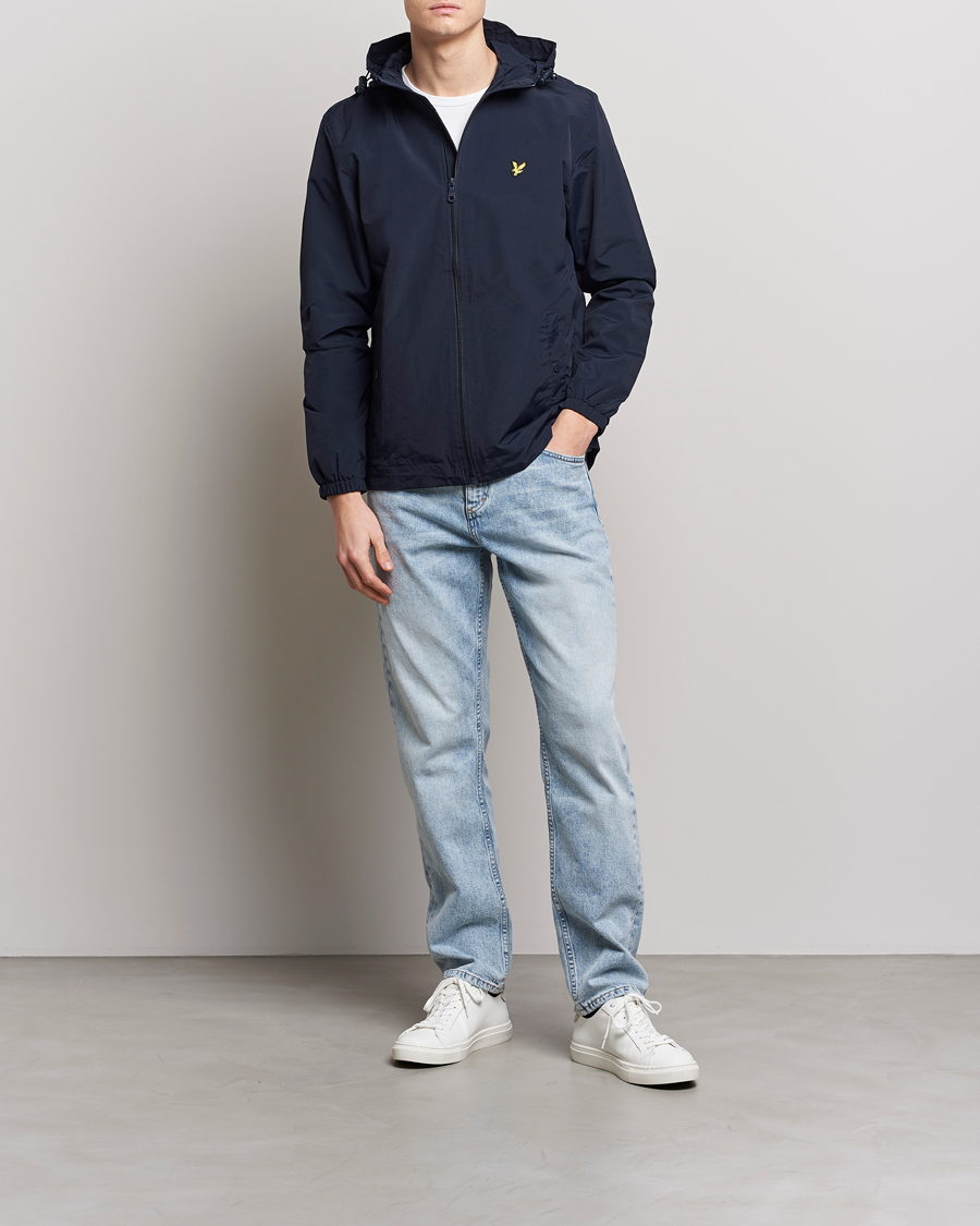 Lyle & Scott Zip Through Hooded Jacket Dark Navy en CareOfCarl.es