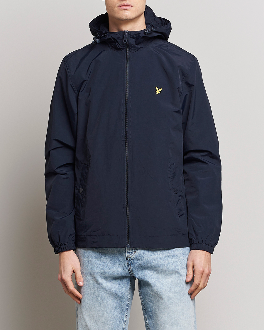 Hombres | Abrigos y chaquetas | Lyle & Scott | Zip Through Hooded Jacket Dark Navy