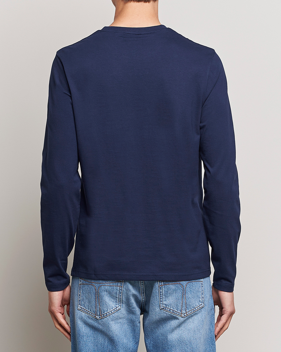 Hombres | Camisetas | Lyle & Scott | Long Sleeve Crew Neck T-Shirt Navy