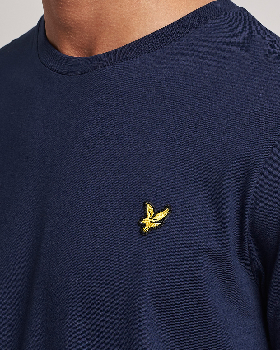 Hombres | Camisetas | Lyle & Scott | Long Sleeve Crew Neck T-Shirt Navy
